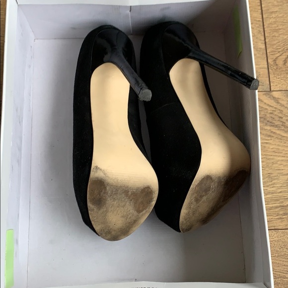 Steve Madden Black suede platform heels - Picture 2 of 9